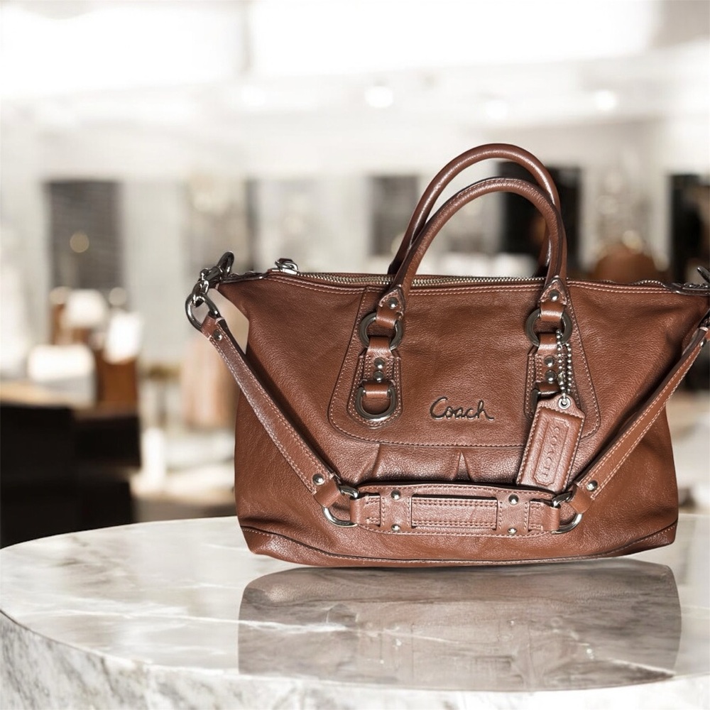 Coach Ashley Leather Satchel Bag